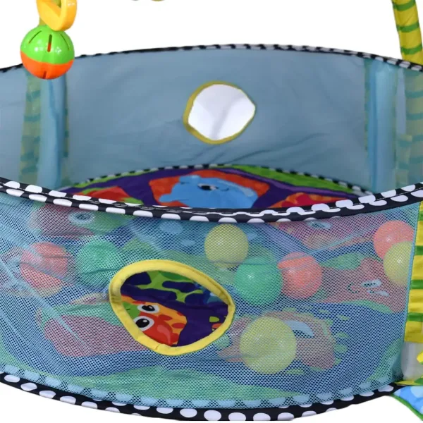 Piscină pentru bebeluși cu broaște țestoase, mingi și accesorii, 70x90cm imaginea 6