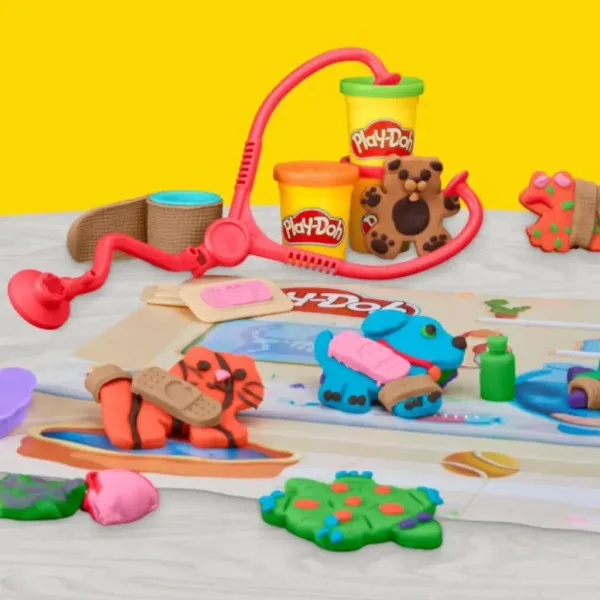 Play-Doh: Creează și îngrijește set de plastilină veterinar - Hasbro imaginea 3
