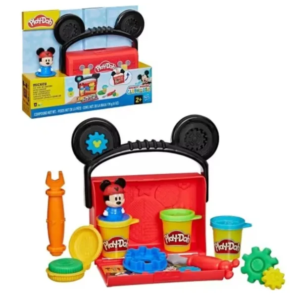 Play-Doh: Disney Jr. On-The-Go Mickey set portabil de plastilină - Hasbro imaginea 2