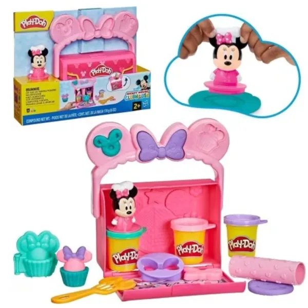Play-Doh: Disney Jr. On-The-Go Minnie set portabil de plastilină - Hasbro imaginea 2