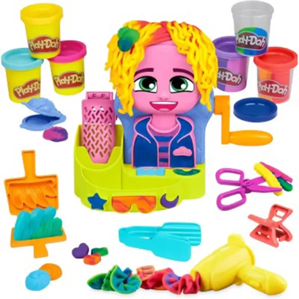 Play-Doh: Salon de coafură cu 6 borcane de plastilină - Hasbro imaginea 2