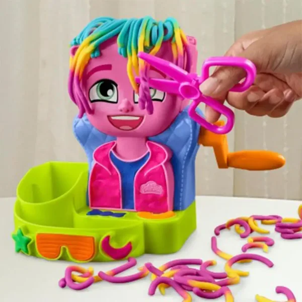 Play-Doh: Salon de coafură cu 6 borcane de plastilină - Hasbro imaginea 4