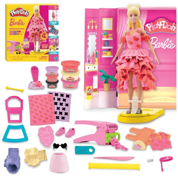 Play-Doh: Set de creație cu plastilină Barbie prezentare de modă - Hasbro imaginea 2