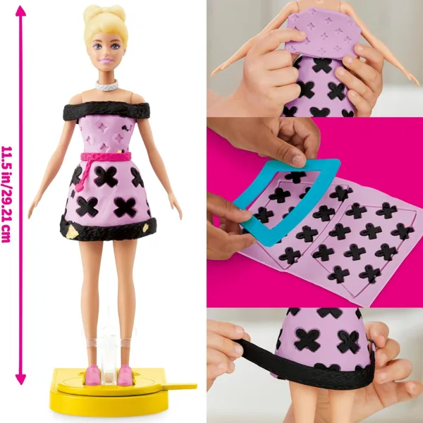 Play-Doh: Set de creație cu plastilină Barbie prezentare de modă - Hasbro imaginea 3