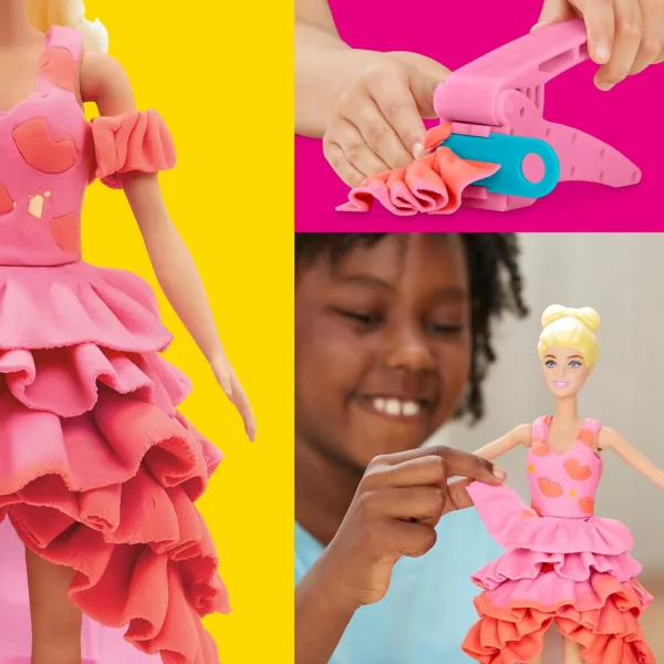 Play-Doh: Set de creație cu plastilină Barbie prezentare de modă - Hasbro imaginea 5