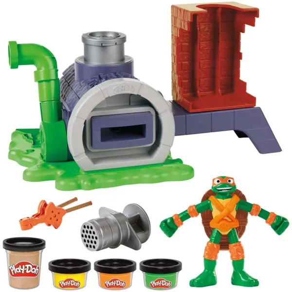 Play-Doh: Set de joacă Teenage Mutant Ninja Turtles Slice and Blast Pizza - Hasbro imaginea 2