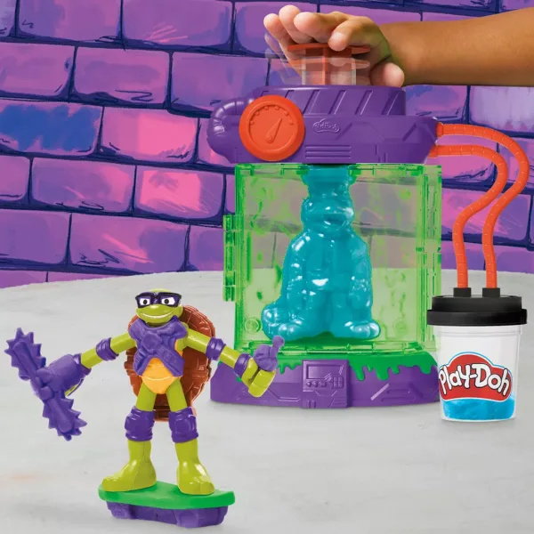 Play-Doh: Set de joacă stația de mutații Țestoasele Ninja - Hasbro imaginea 3