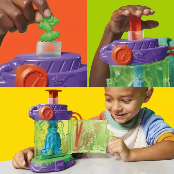 Play-Doh: Set de joacă stația de mutații Țestoasele Ninja - Hasbro imaginea 4
