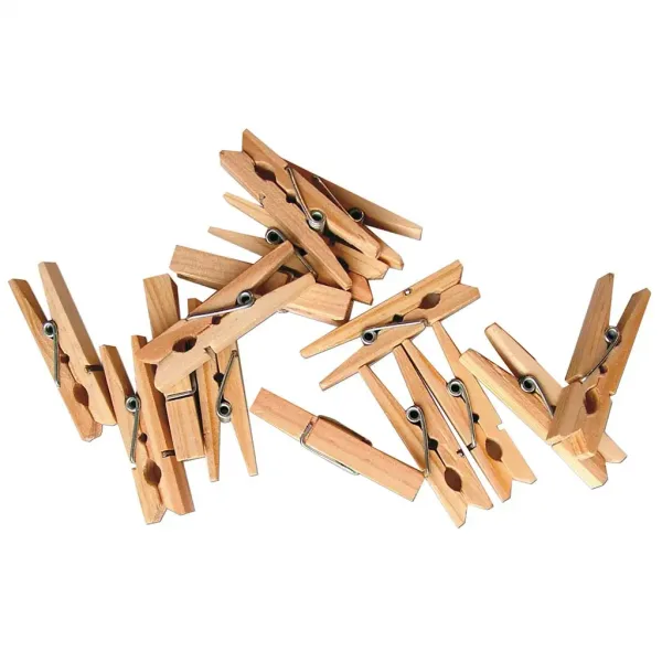 PlayBox: Cârlige decorative din lemn natural, 45mm, pachet de 100 bucăți imaginea 1