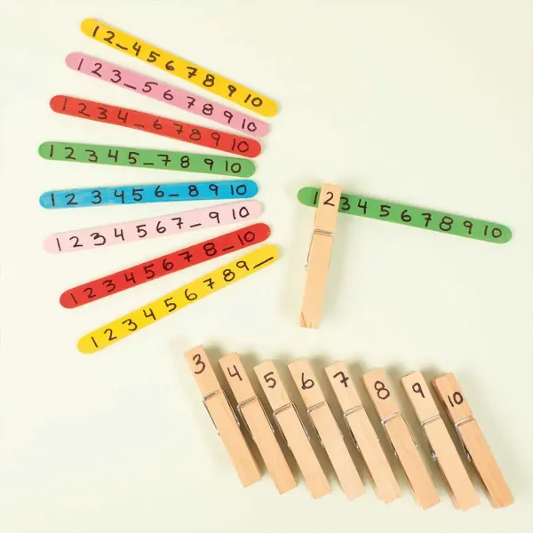 PlayBox: Cârlige decorative din lemn natural, 74mm, pachet de 24 bucăți imaginea 3