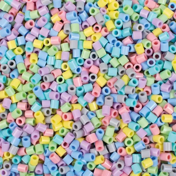 PlayBox: Mărgele de călcat MIDI, pastel, 5 mm, în găleată, 5000 de bucăți imaginea 2