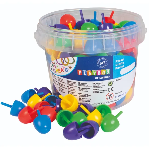 PlayBox: Mozaic colorat de dimensiuni mari, set de 125 de piese, în cutie, 2cm. imaginea 1