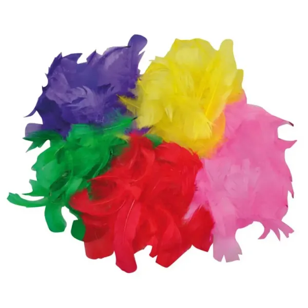 PlayBox: Pachet de 200 de pene colorate de curcan pentru decorațiuni imaginea 1