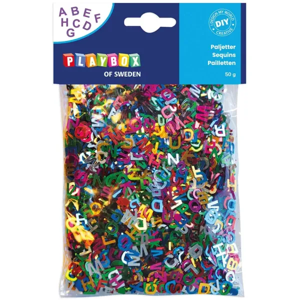 PlayBox: Pachet de litere colorate 50g imaginea 1