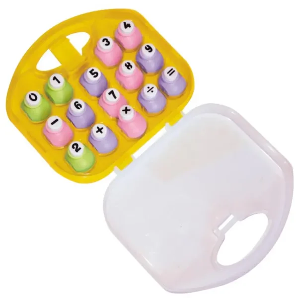 PlayBox: Perforator de forme cu numere și operații, set de 15 bucăți imaginea 1