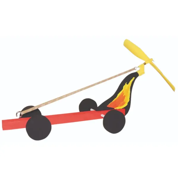 PlayBox: Set DIY de mașinuțe din lemn cu elice, 6 bucăți imaginea 2