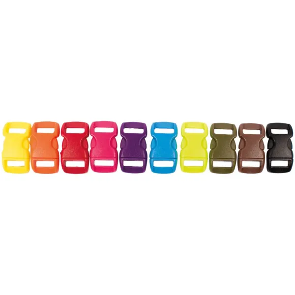 PlayBox: Set de 10 catarame colorate din plastic, 11 mm imaginea 1