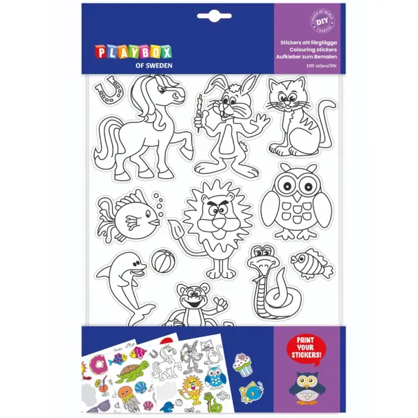 PlayBox: Set de 160 de autocolante colorabile imaginea 1