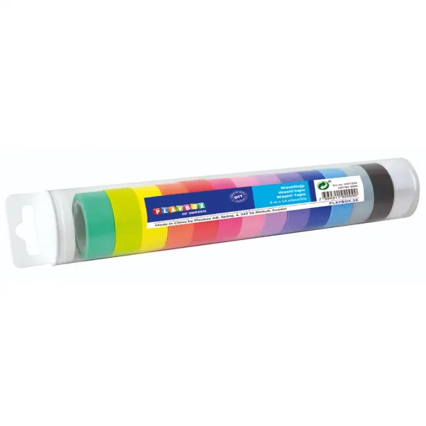 PlayBox: Set de benzi adezive colorate, 14 bucăți imaginea 1