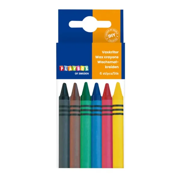 PlayBox: Set de cretă colorată, 6 bucăți imaginea 1