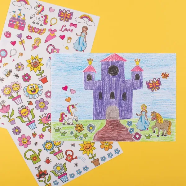 PlayBox: Set mega de autocolante cu prințese, 500 de bucăți imaginea 3