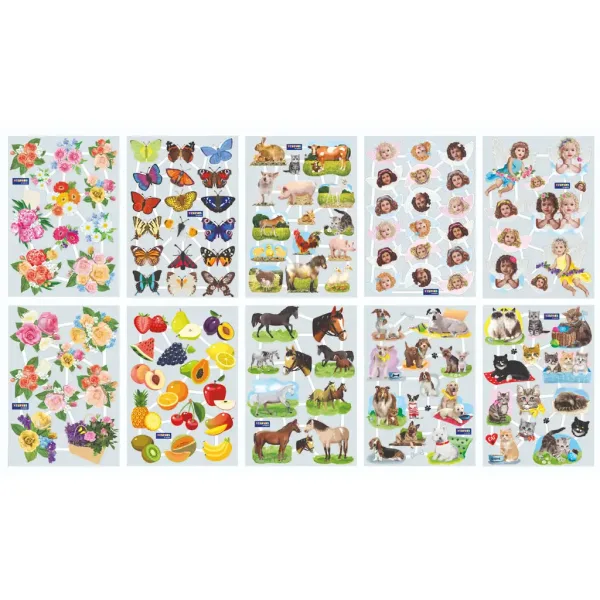 PlayBox: Set mixt de autocolante creative cu 130 de bucăți imaginea 2