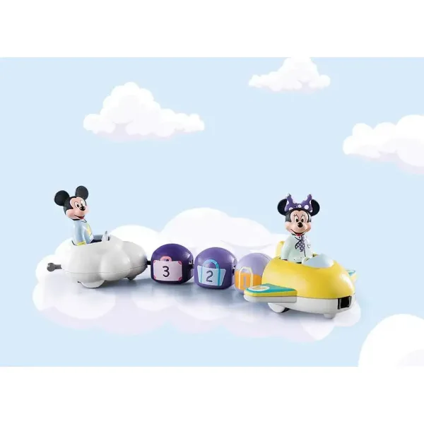 Playmobil 1.2.3 & Disney: Mickey și Minnie Mouse cu avionul de nori (71320) imaginea 3
