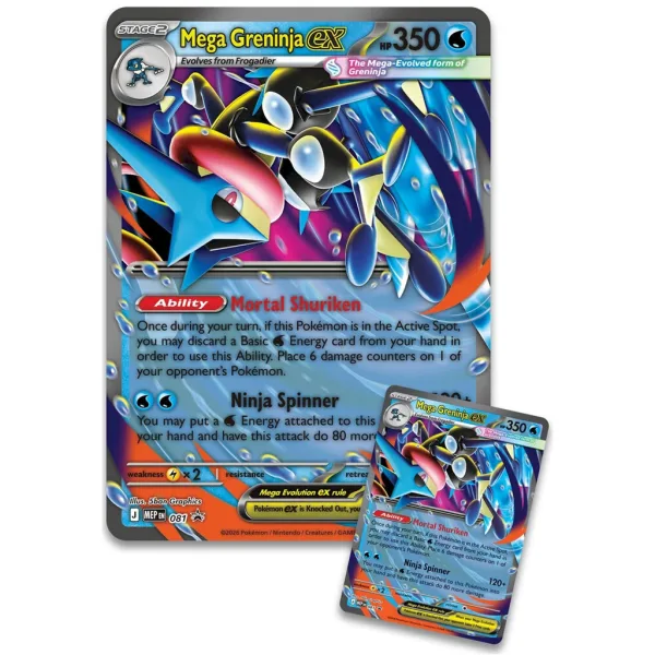Pokémon TCG: Mega Greninja ex Colecția Premium imaginea 3