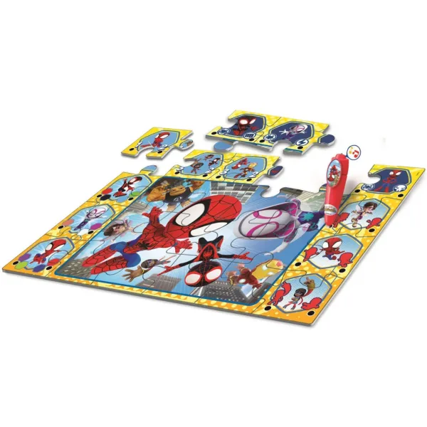Póki și prietenii săi minunați - puzzle interactiv de podea, 24 de piese - Clementoni imaginea 2