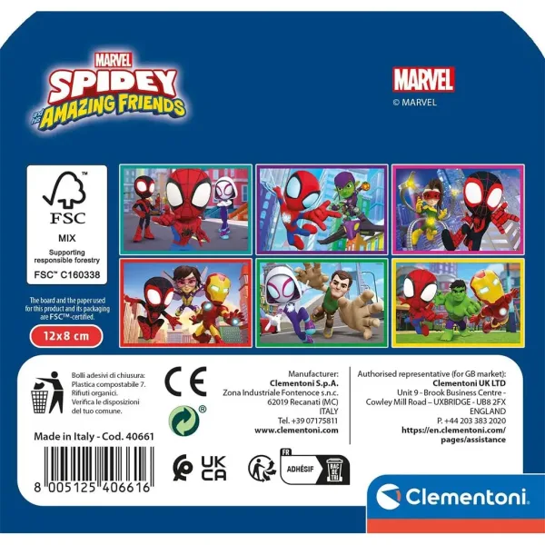 Spidey și prietenii lui uimitori set de 6 cuburi de poveste - Clementoni imaginea 2