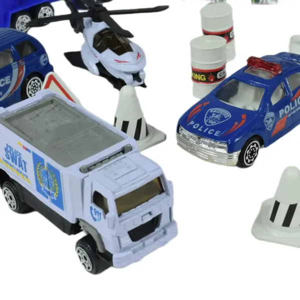 Police Squad: Set de jocuri de poliție cu vehicule și accesorii în două variante diferite. imaginea 7