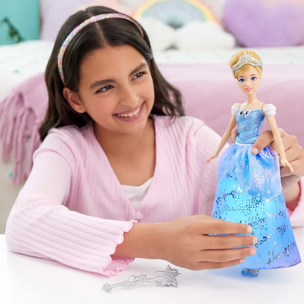 Prințese Disney: Păpușa Cenușăreasa magică - Mattel imaginea 4