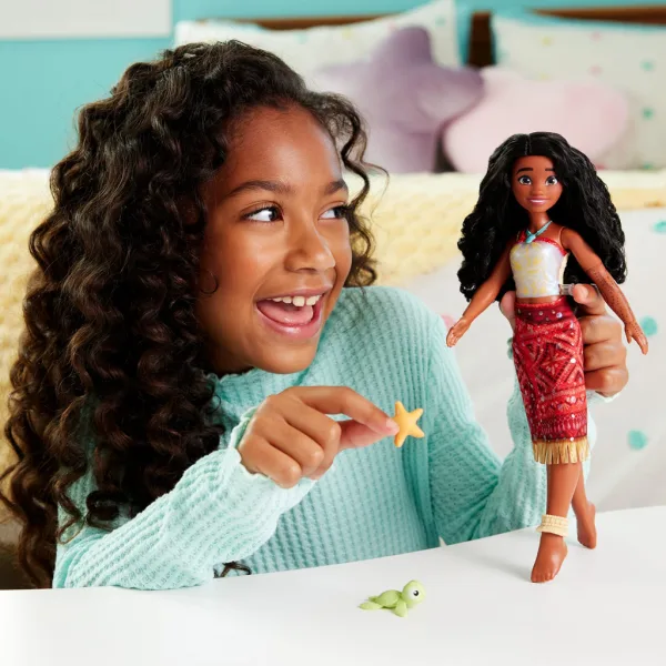 Prințesele Disney: Păpușă înotătoare Vaiana 2 cu accesorii - Mattel imaginea 2
