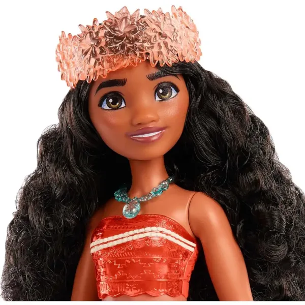 Prințesele Disney: Prințese strălucitoare - Figurina Moana - Mattel imaginea 3