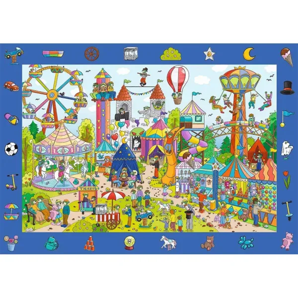Puzzle 100 de piese Spy Guy Parcul de Distracții - Trefl imaginea 2
