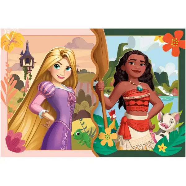 Puzzle 2 în 1 Prințese Disney - Clementoni imaginea 3