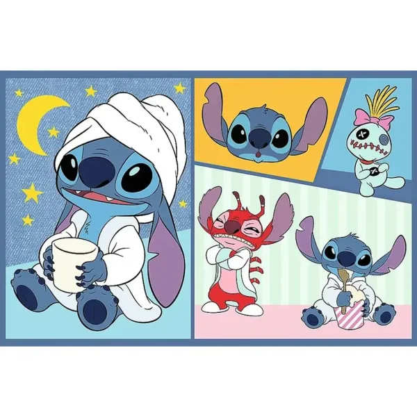 Puzzle 2x70 piese cu Stitch și prietenii - Trefl imaginea 2