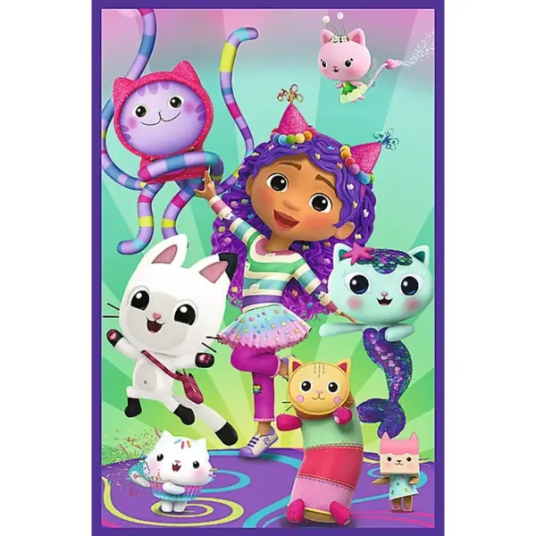 Puzzle 3x80 piese Zile colorate ale casei de păpuși Gabi - Trefl imaginea 2
