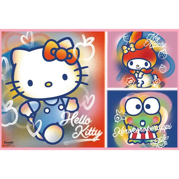 Puzzle Hello Kitty și prietenii 2x200 - Trefl imaginea 2