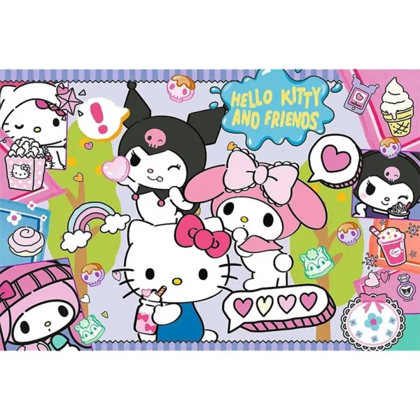 Puzzle Hello Kitty și prietenii ei, 300 de piese - Trefl imaginea 2