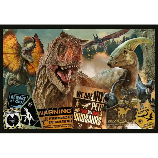 Puzzle Jurassic World 2x200 piese - Trefl imaginea 2