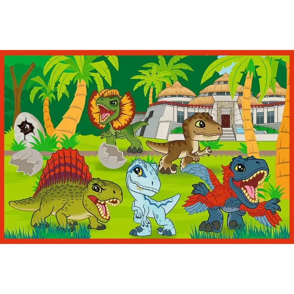 Puzzle Jurassic World cu dinozauri mici 2x24 piese - Trefl imaginea 3