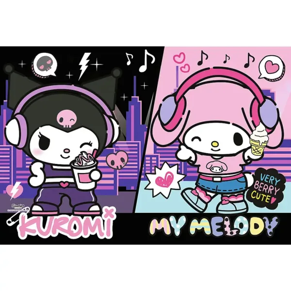 Puzzle Kuromi și My Melody ritm urban 160 piese - Trefl imaginea 2