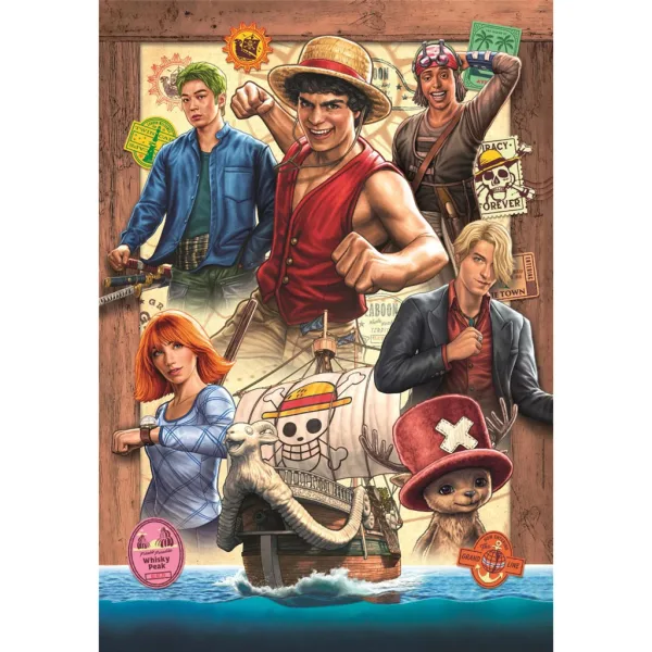 Puzzle One Piece cu 300 piese - Echipa - Clementoni imaginea 2
