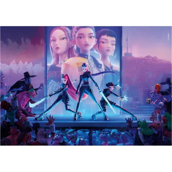 Puzzle compact K-POP Demon Hunters de 1000 de piese - Clementoni imaginea 2