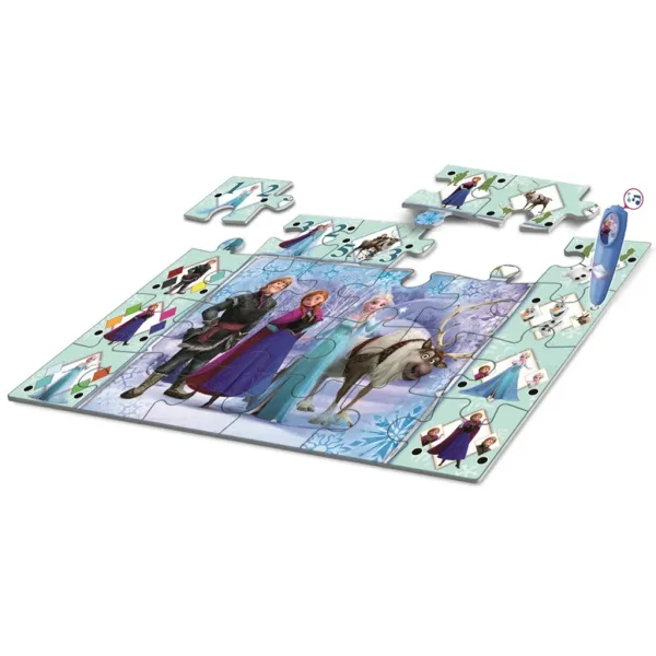 Puzzle de podea interactiv, 24 de piese - Regatul de Gheață - Clementoni imaginea 2