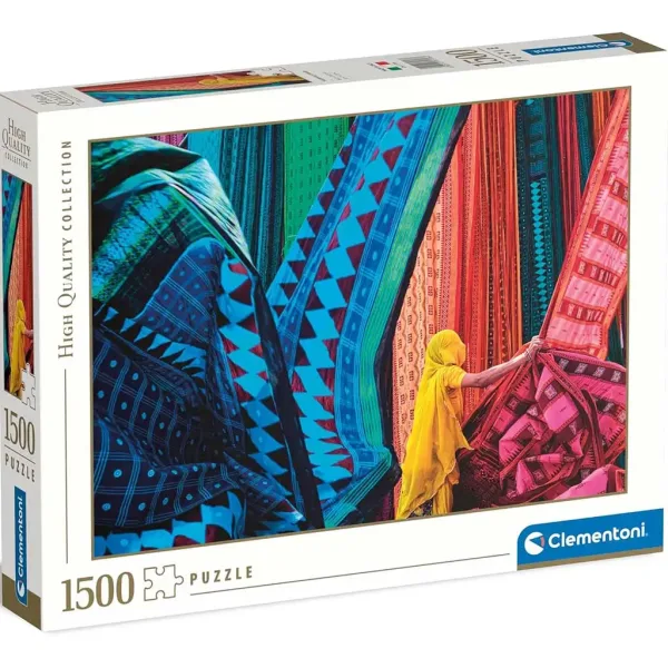 Puzzle din țesături colorate HQC de 1500 de piese - Clementoni imaginea 1