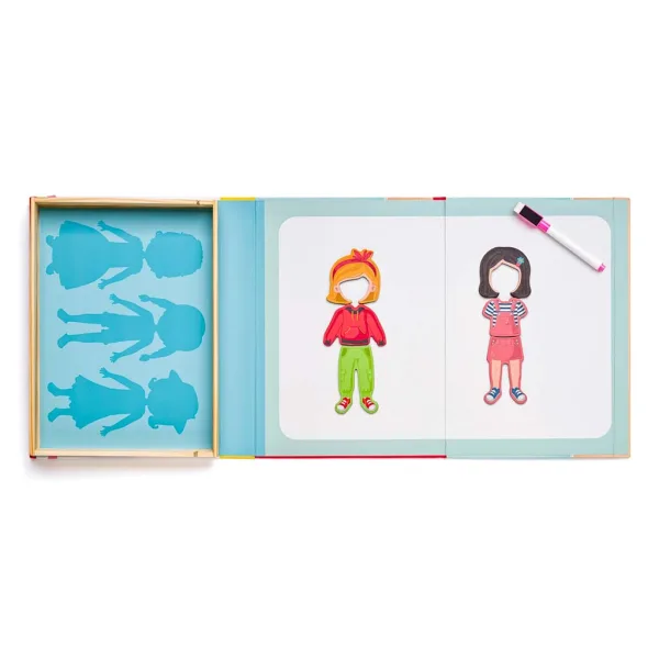 Puzzle magnetic în cutie - Salon de modă - Woodyland imaginea 3