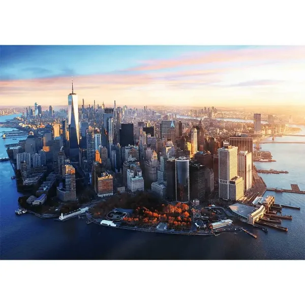Puzzle premium de 1000 de piese Manhattan, New York - Trefl imaginea 2