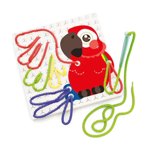 Quercetti: FantaFilo - Joc creativ de cusut cu tema grădina zoologică imaginea 2